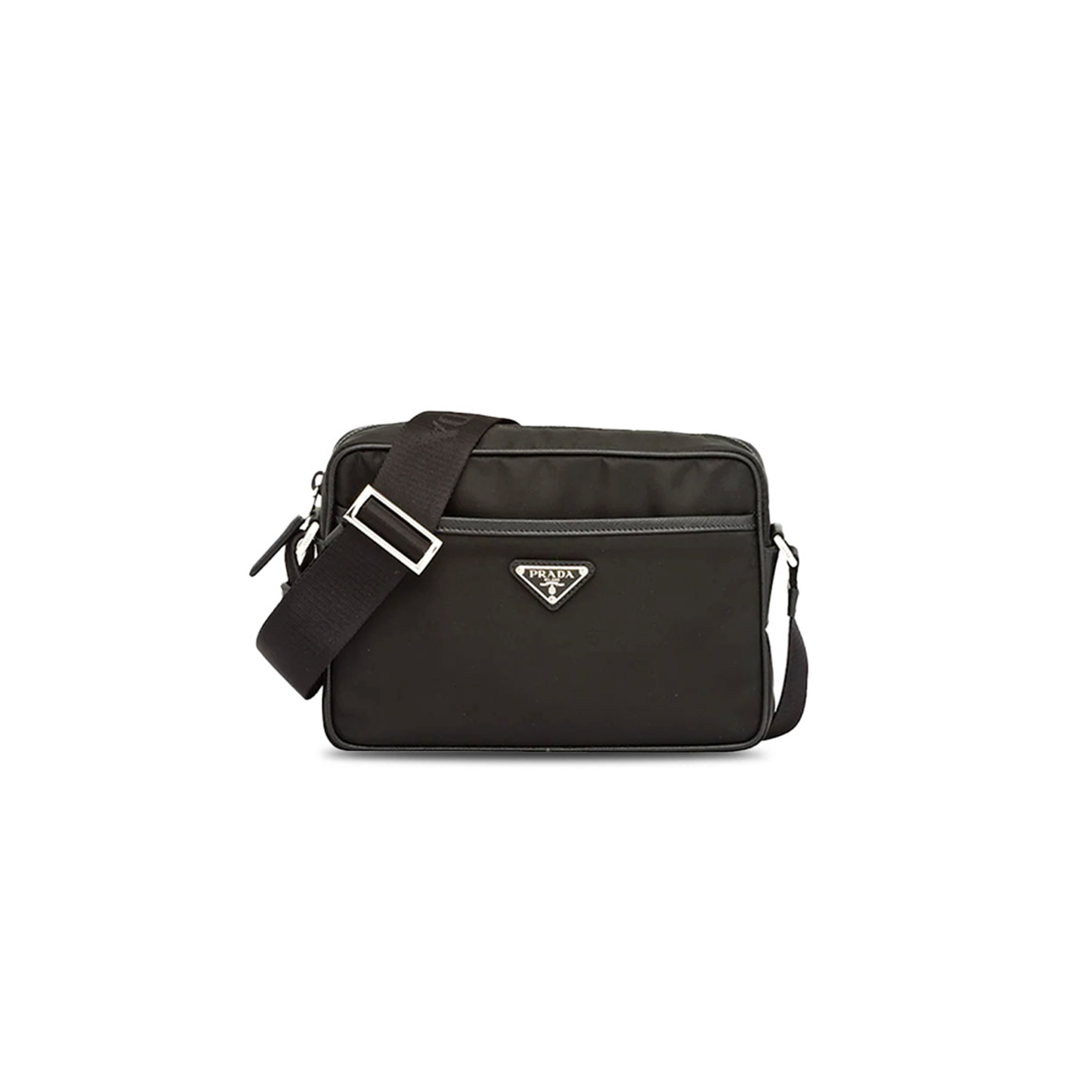 Pra*a re-nylon and saffiano leather shoulder bag 2vh048 (23*16*7cm)